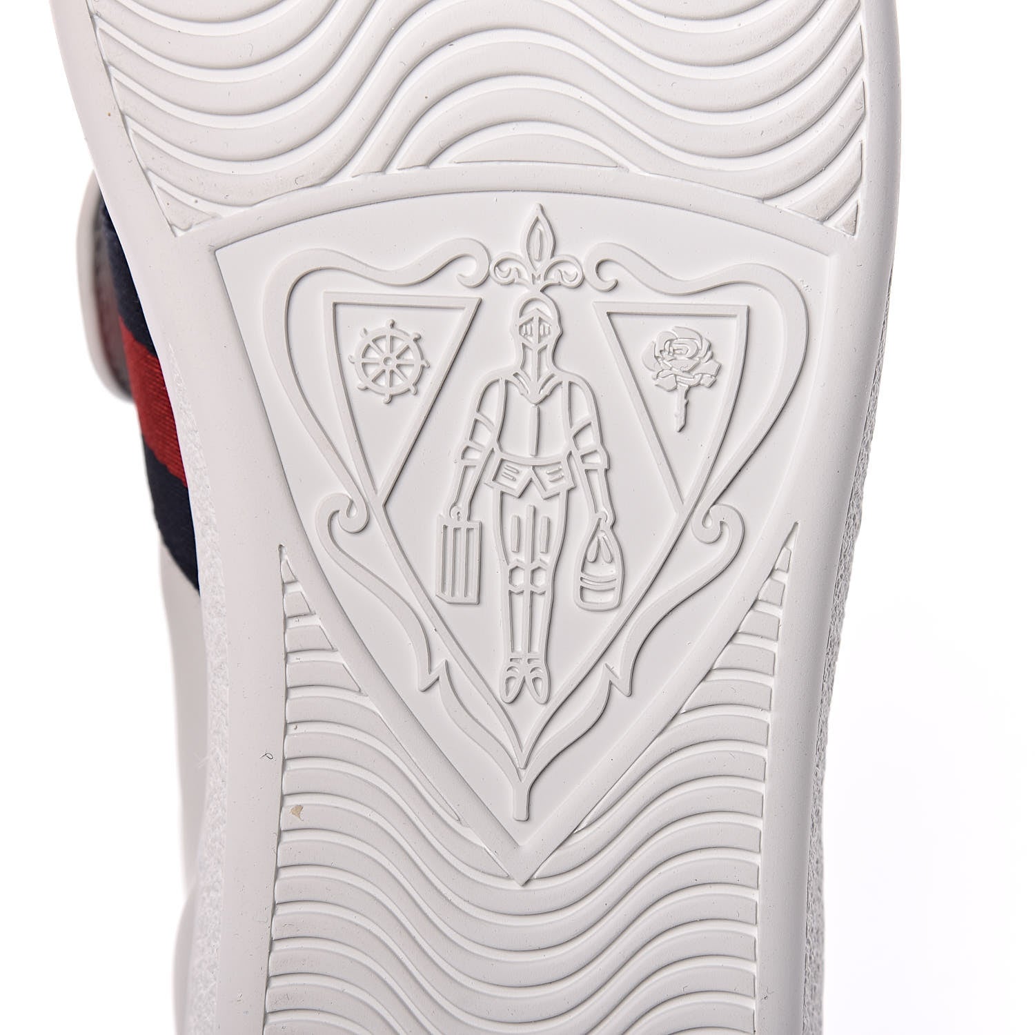 Gucci Calfskin Ayers Blind For Love Embroidered Womens Ace Sneakers 38 White 6 of 12