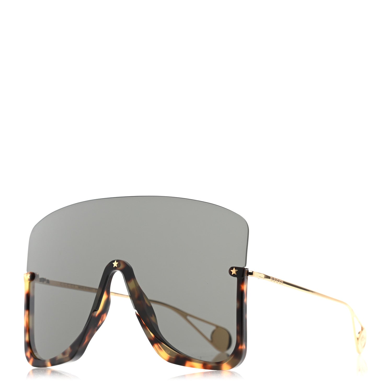 Gucci Acetate Oversized Aviator Sunglasses GG0540S Tortoise 1 of 7
