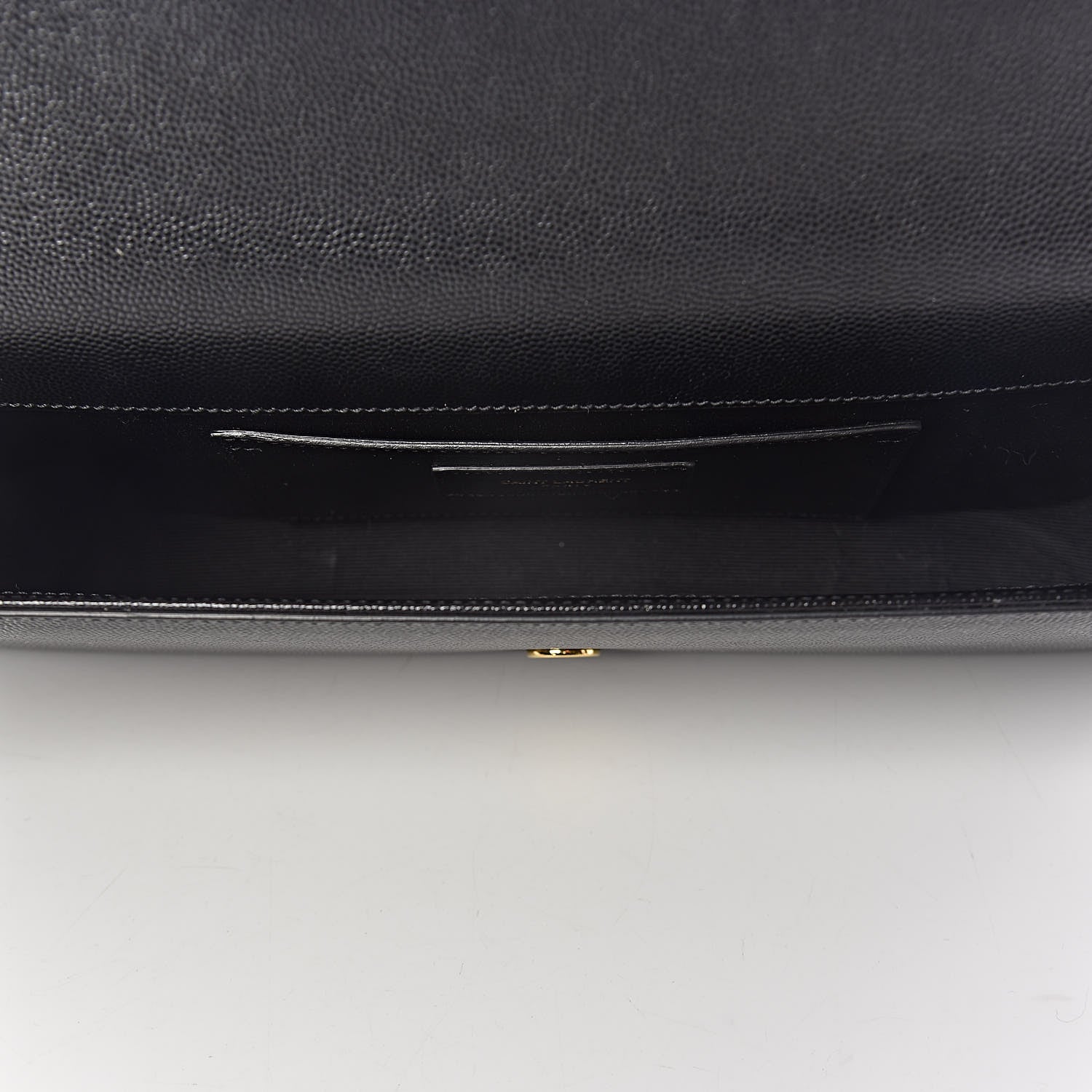 Saint Laurent Grain De Poudre Monogram Cassandre Clutch Black 5 of 12