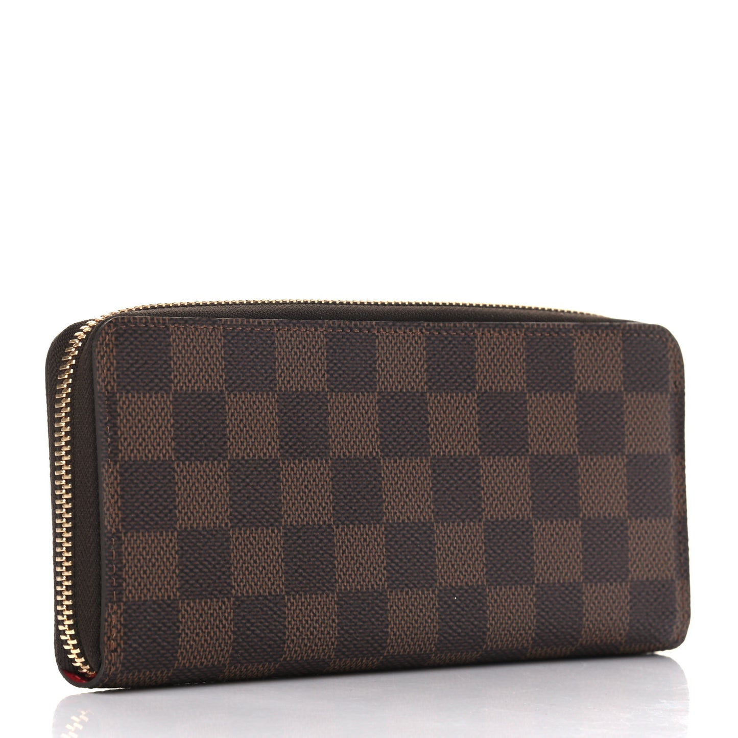 Damier Ebene Clemence Wallet Cherry