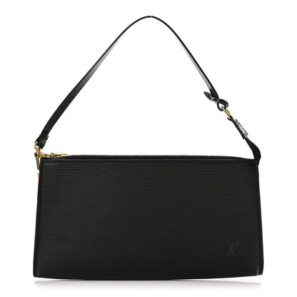 Louis Vuitton Epi Pochette Accessories 24 Black 1 of 12