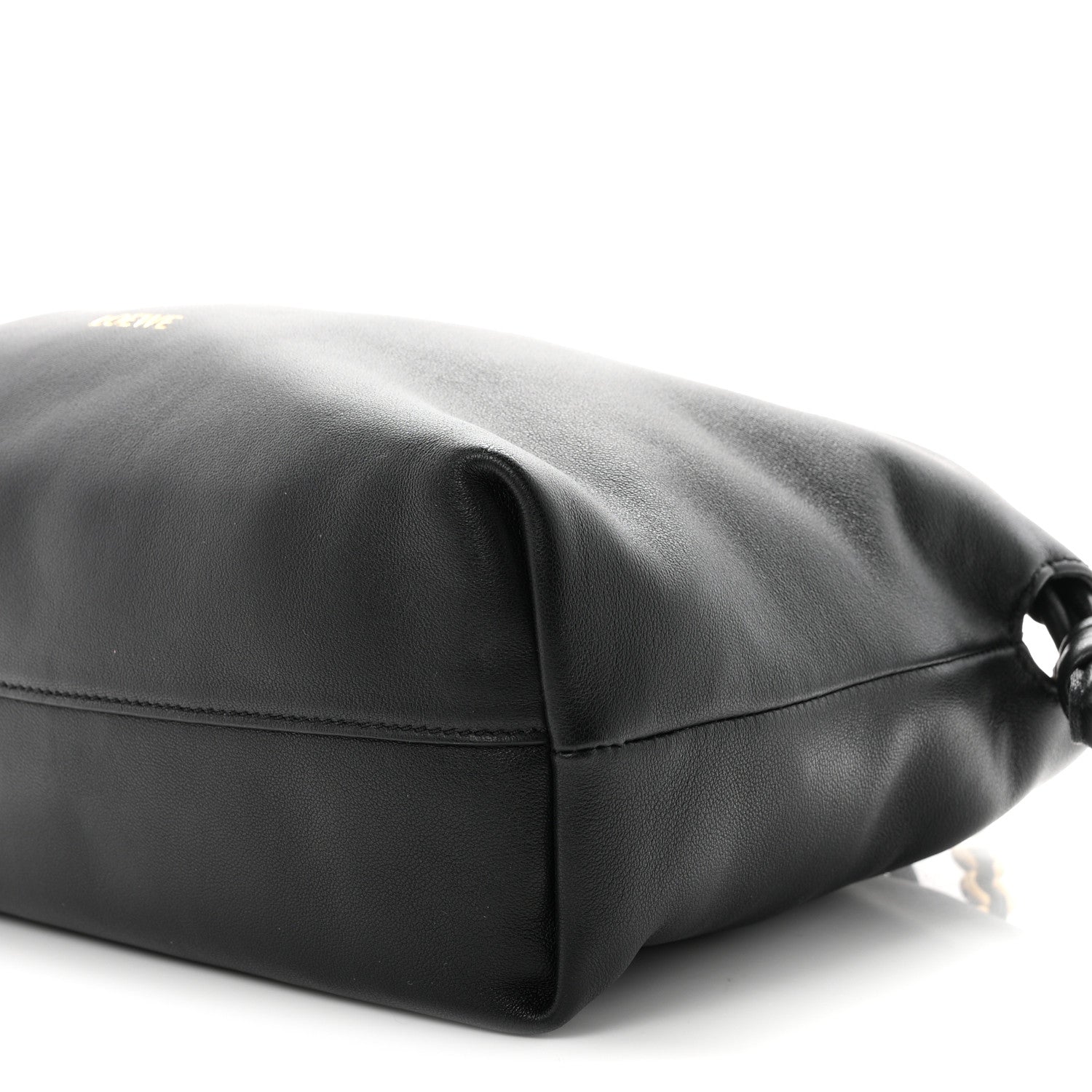 Loewe Mellow Nappa Medium Donut Chain Flamenco Knot Clutch Black 10 of 10