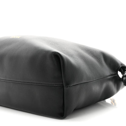 Loewe Mellow Nappa Medium Donut Chain Flamenco Knot Clutch Black 10 of 10