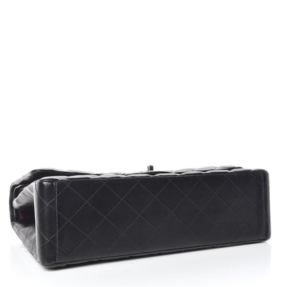 Chanel Lambskin Quilted Maxi Double Flap Black 4 of 12