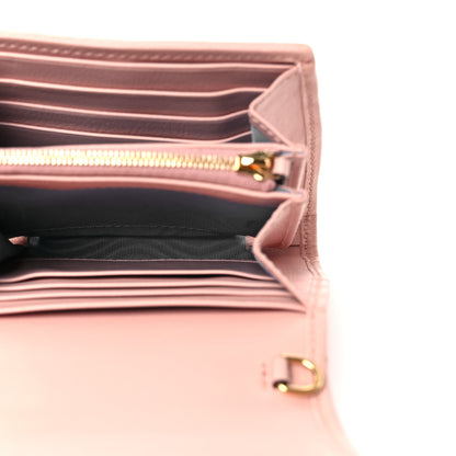 Gucci Roxy Calfskin Medium Blondie Chain Wallet Powder Pink 5 of 10