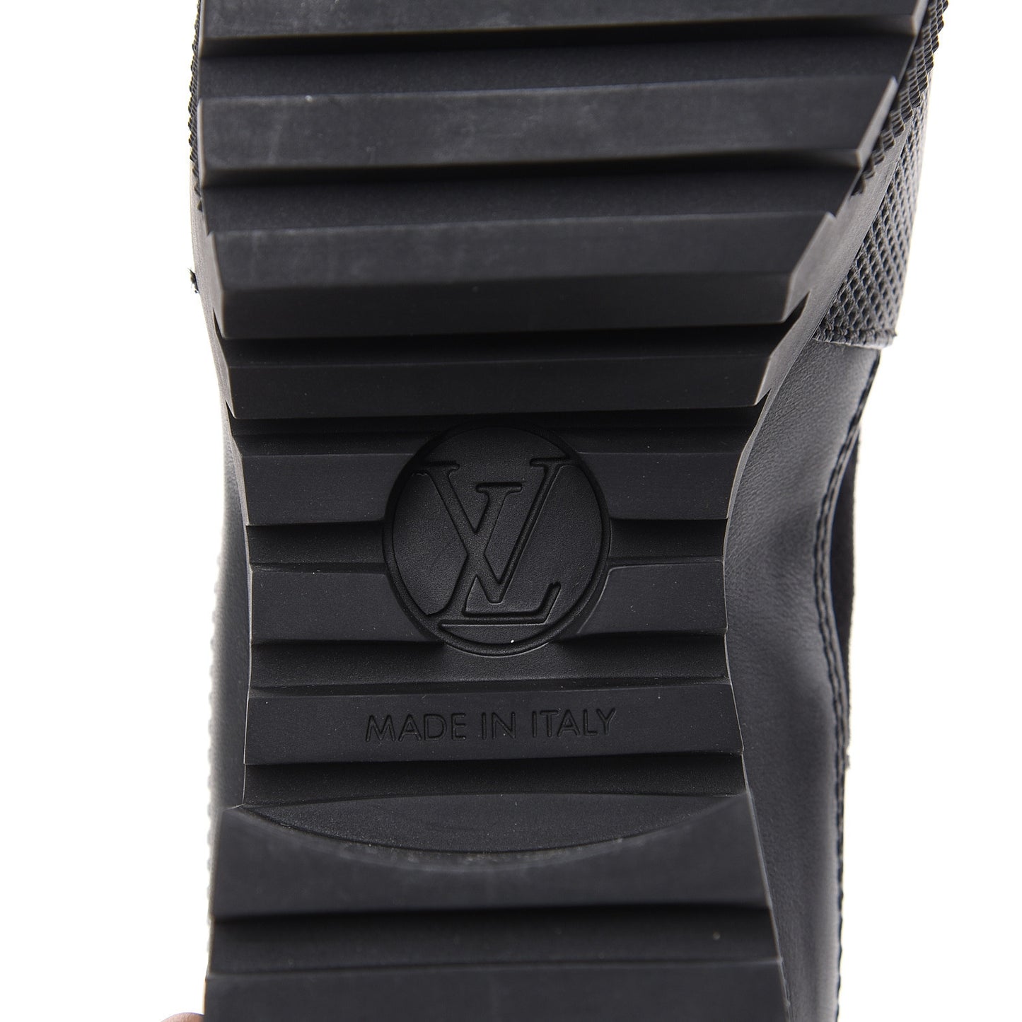 Suede Calfskin Monogram LV Black Heart Laureate Platform Desert Boots 37 Black