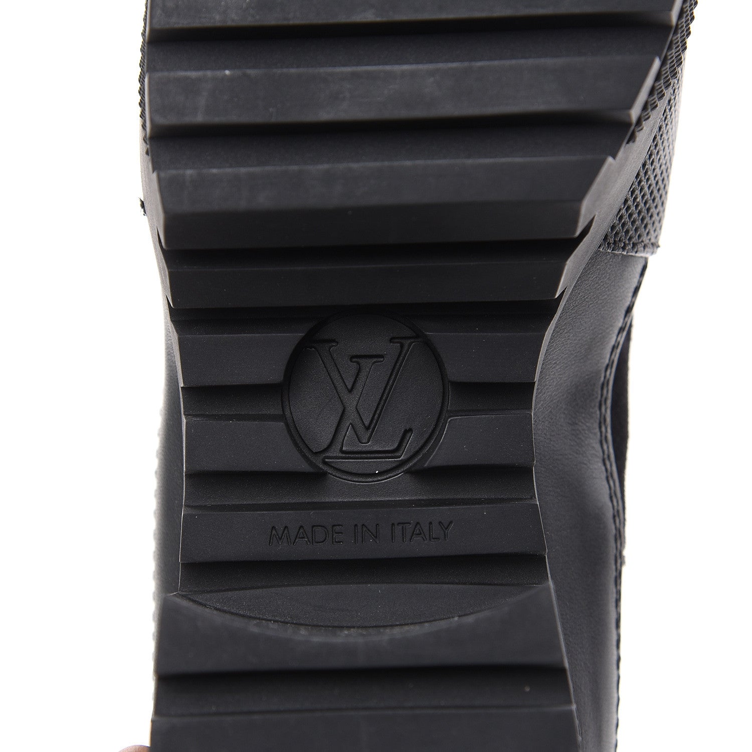 Louis Vuitton Suede Calfskin Monogram LV Black Heart Laureate Platform Desert Boots 37 Black 6 of 8