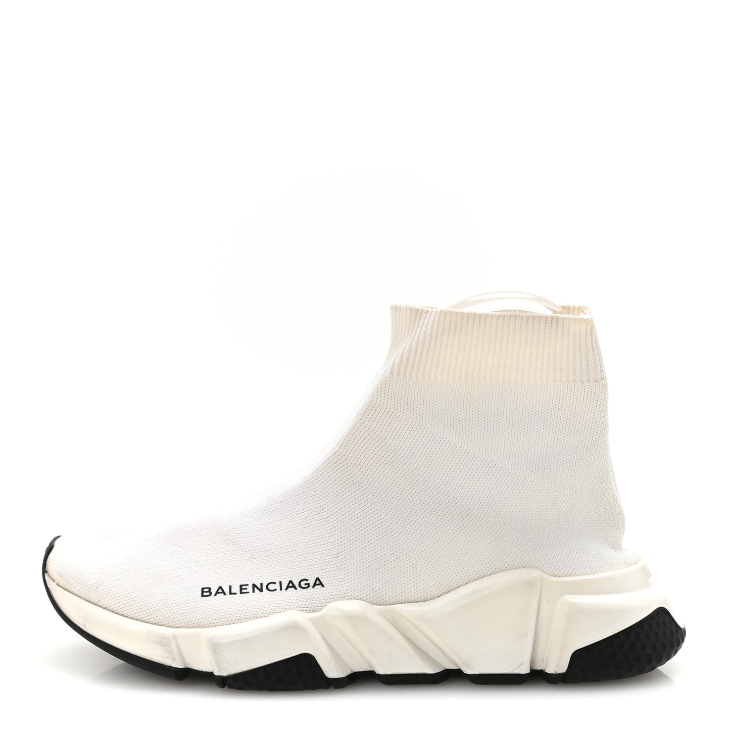 Technical 3D Recycled Knit Bi-Color Sole Womens Speed 2.0 Sneakers 38 White Black