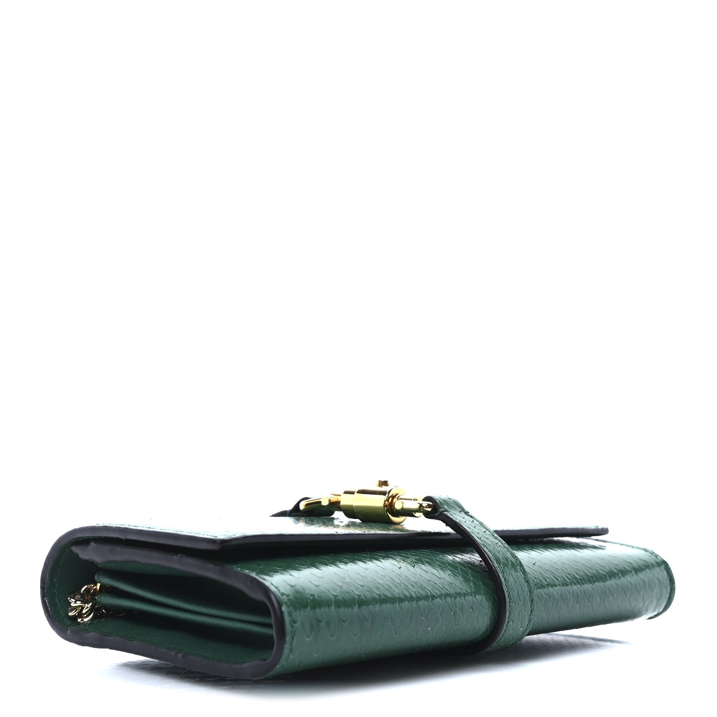Snakeskin Jackie 1961 Chain Wallet Green