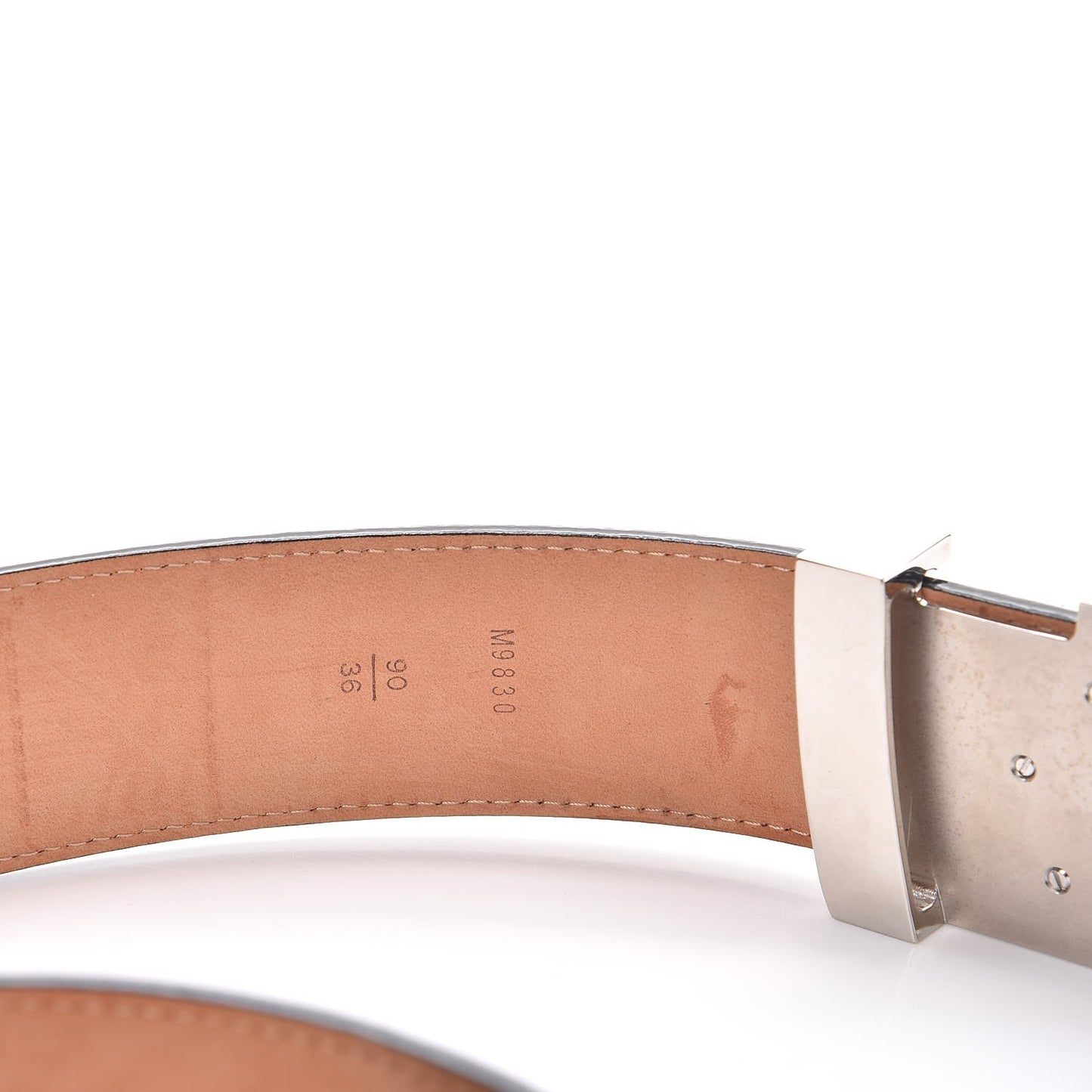 Epi Electric 40mm LV Initiales Belt 90 36 Black