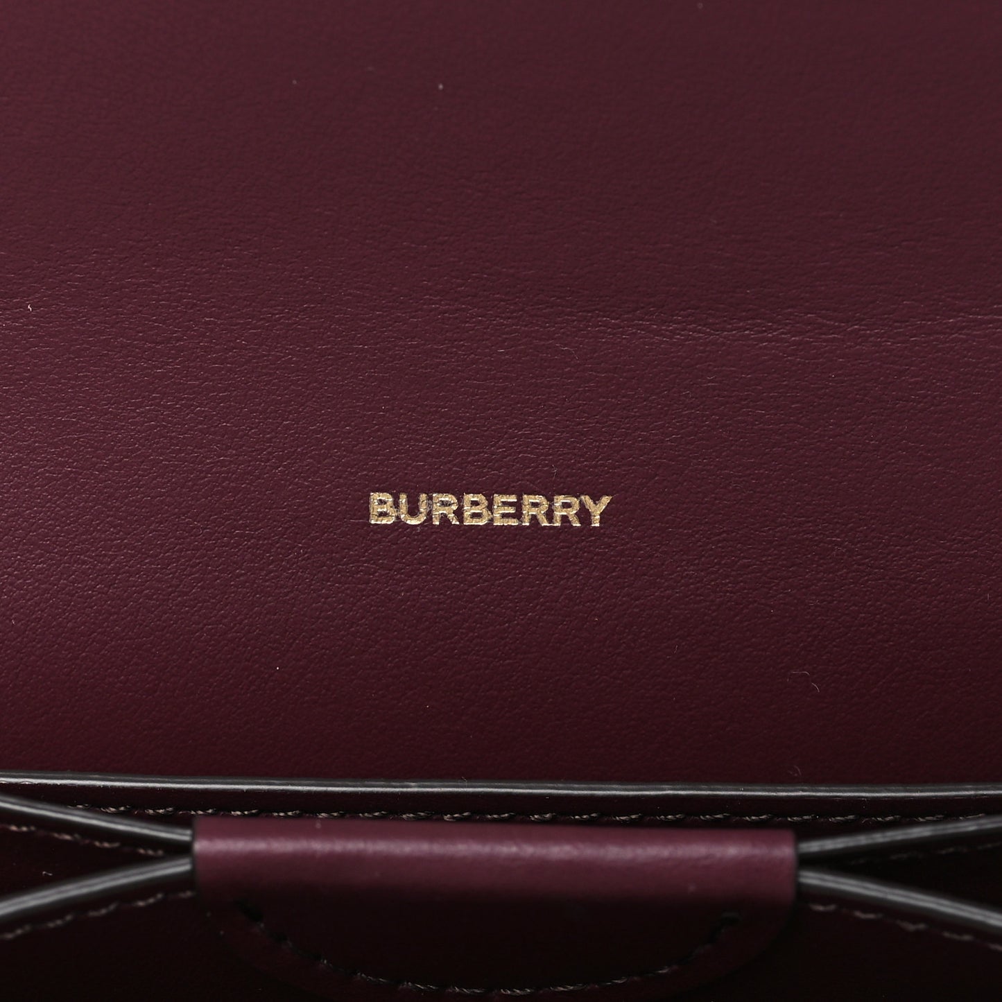 Calfskin Logo Hazelmere Wallet With Detachable Strap Deep Maroon