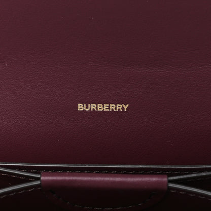 Burberry Calfskin Logo Hazelmere Wallet With Detachable Strap Deep Maroon 6 of 8