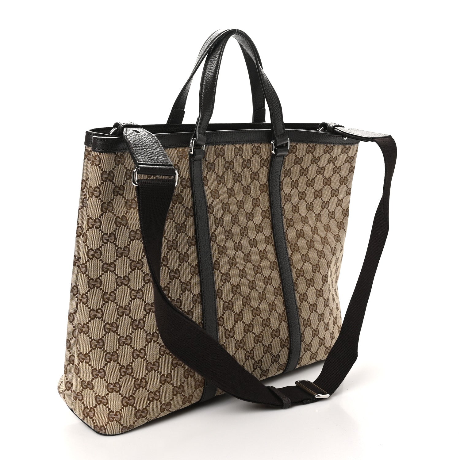 Gucci GG Monogram Large Joy Tote Bag Dark Brown 3 of 11