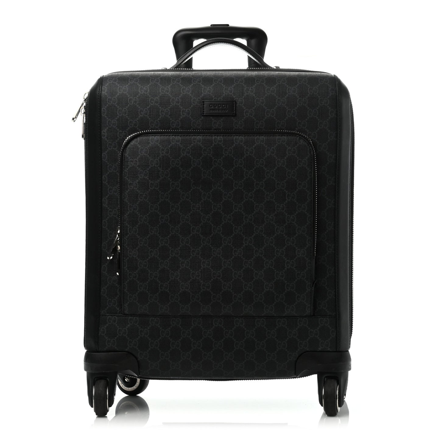 GG Supreme Monogram Gran Turismo Suitcase Black Grey
