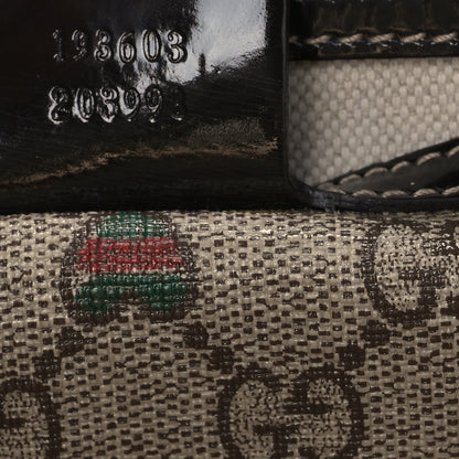 Gucci GG Plus Monogram Hearts Medium Joy Boston Dark Brown 7 of 9