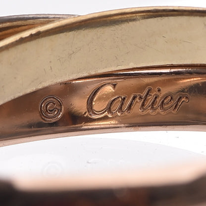 Cartier 18K Pink Yellow White Gold Small Trinity Ring 49 4.75 6 of 7