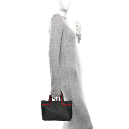 Gucci Denim Web Tote Bag Black 2 of 12