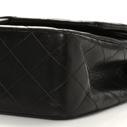 Chanel Lambskin Quilted Medium Double Flap Black 9 of 9