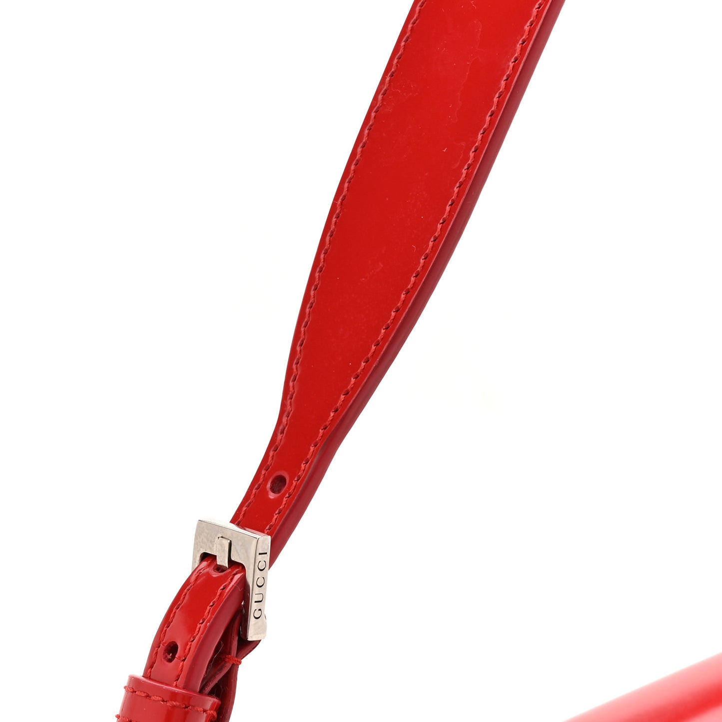 Master Lux Calfskin Horsebit Slim Shoulder Bag Beret Red