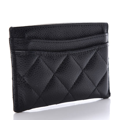 Chanel Caviar Quilted Card Holder Black 3 of 9