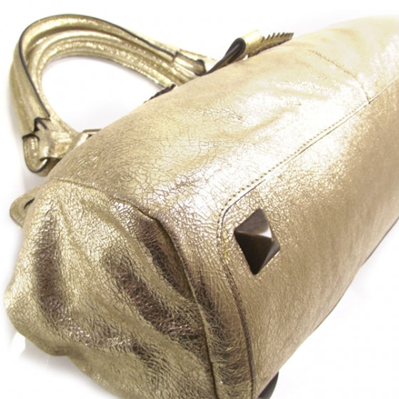 Goatskin Elvire Tote Gold