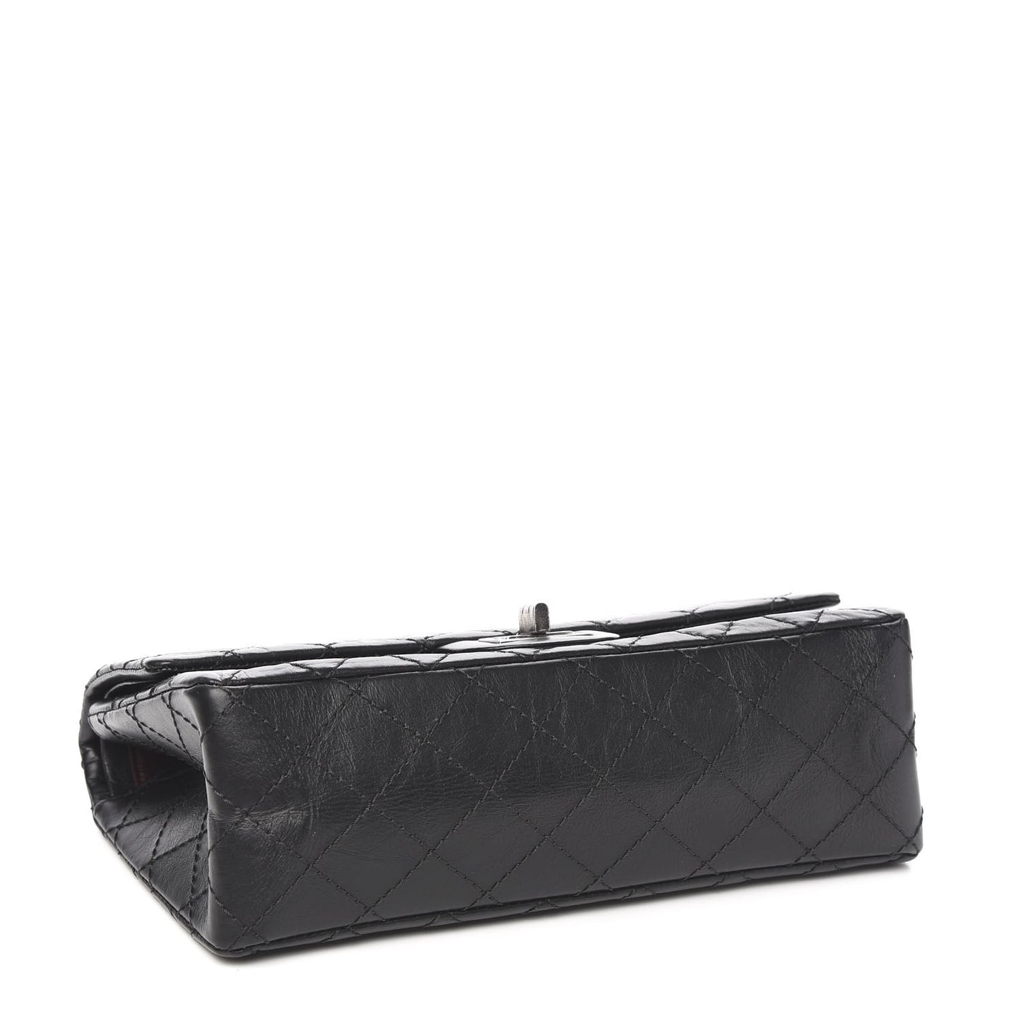 Aged Calfskin Quilted 2.55 Reissue 225 Flap Black