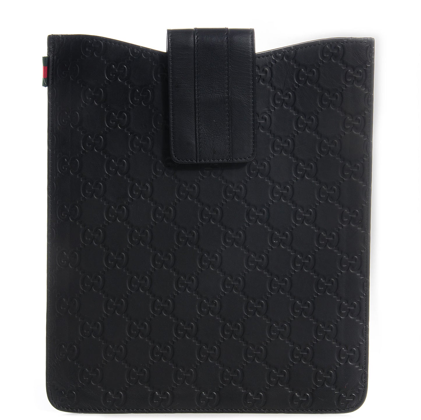 Rubber Guccissima Leather iPad Case Black