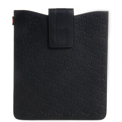 Gucci Rubber Guccissima Leather iPad Case Black 1 of 5
