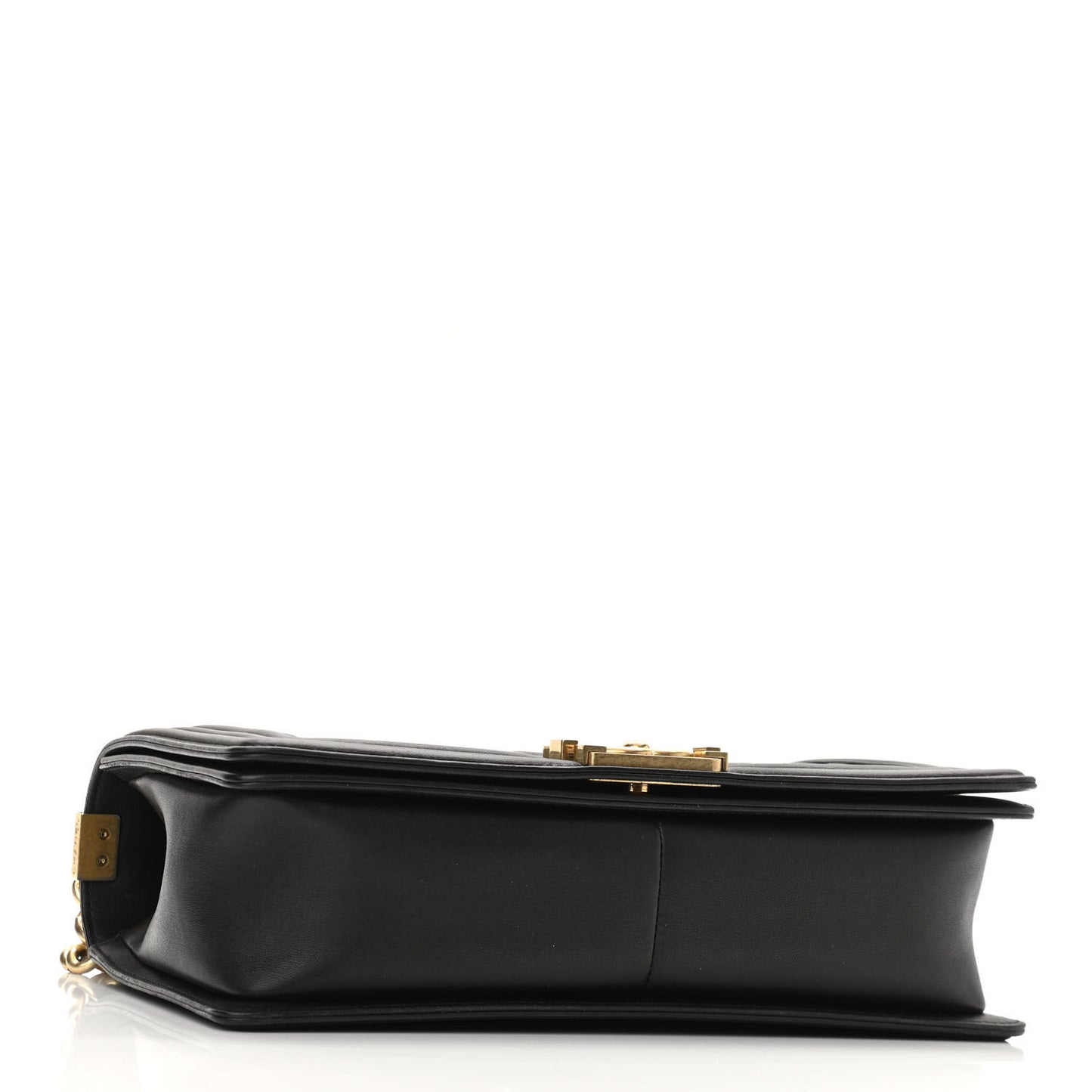 Calfskin Quilted New Medium Boy Flap Black