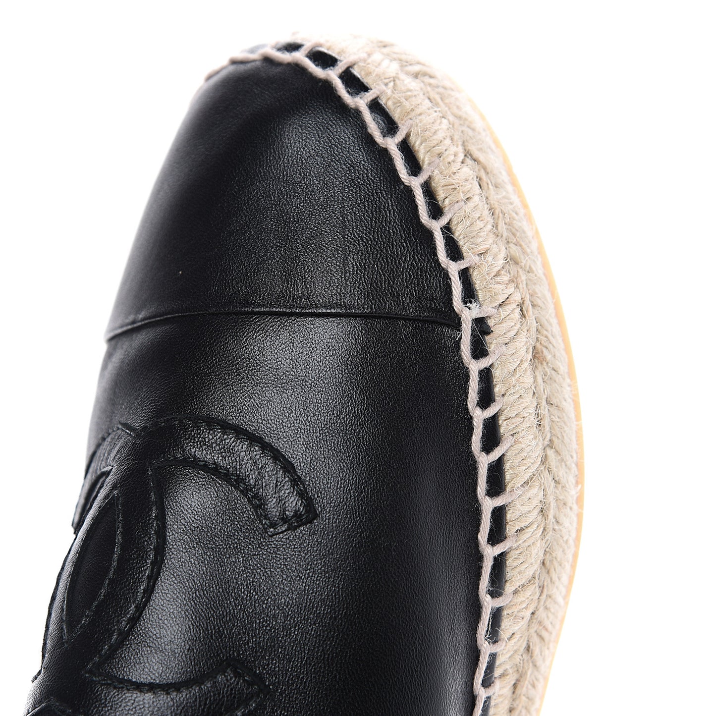 Lambskin CC Espadrilles 40 Black