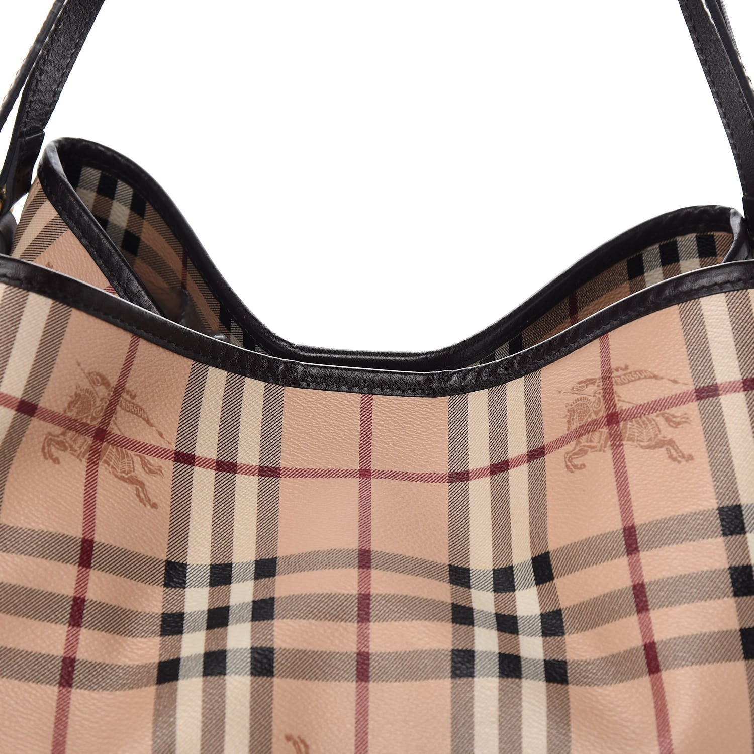 Burberry Haymarket Check Large Canterbury Tote Chocolate 10 of 10