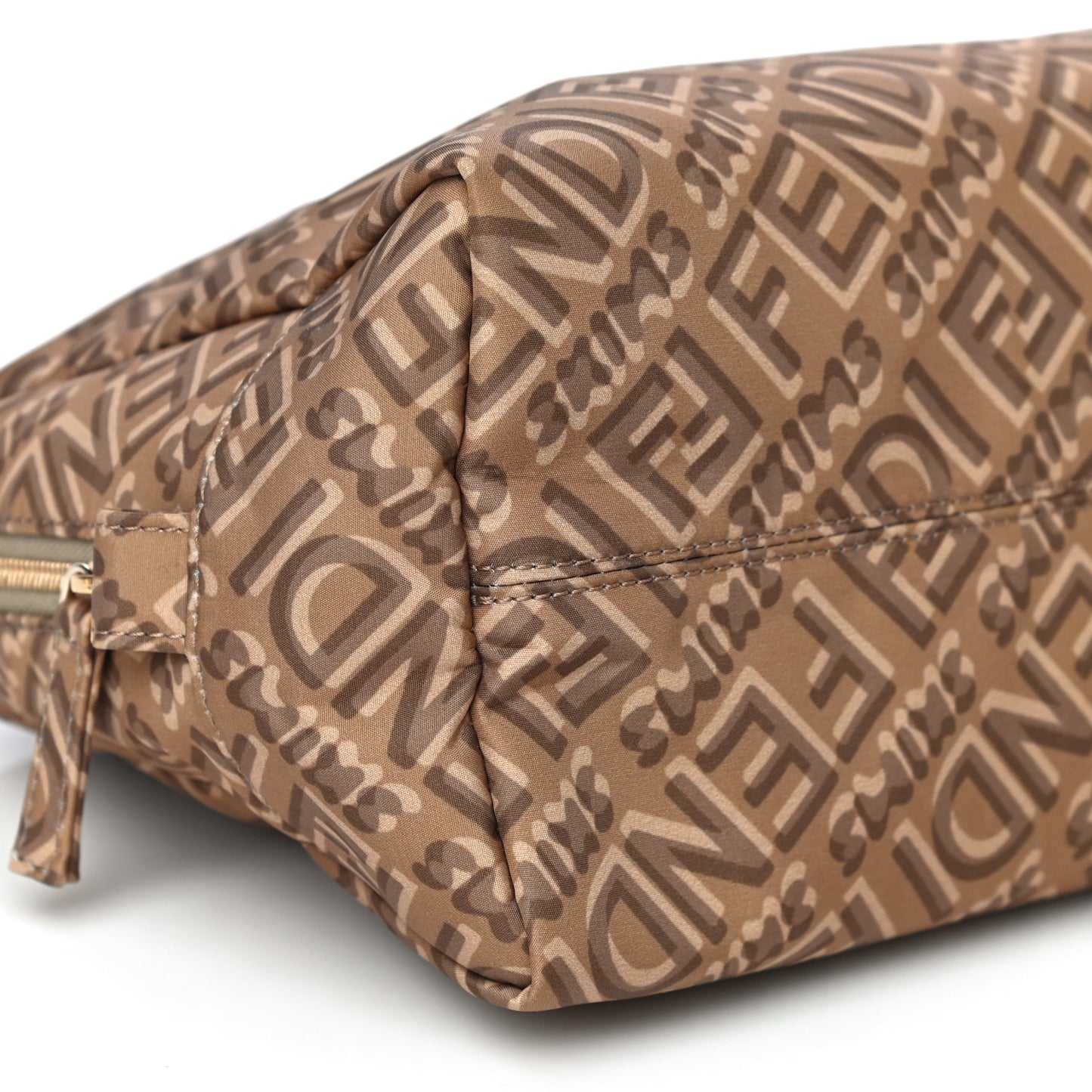 X SKIMS Nylon Medium Trapezoid Beauty Pouch Sand