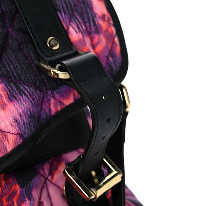 Mulberry Denim Alexa Quilted Loopy Leopard Print Purple Red 16 of 21