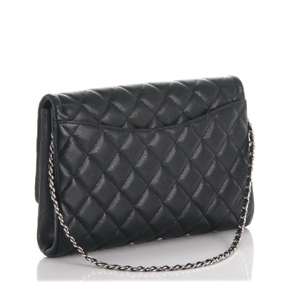 Chanel Caviar Quilted Clutch With Chain Flap Black 3 of 7