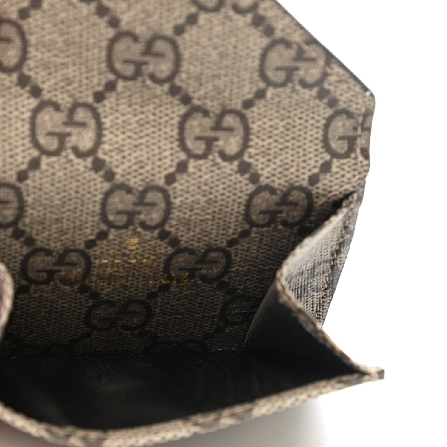 Gucci X BALENCIAGA GG Supreme Monogram Logo Envelope Card Case Wallet Beige Ebony Mystic White 5 of 8