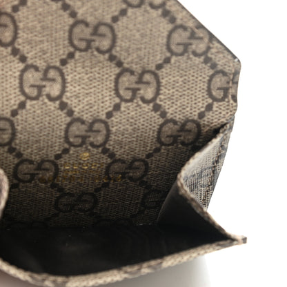 Gucci X BALENCIAGA GG Supreme Monogram Logo Envelope Card Case Wallet Beige Ebony Mystic White 5 of 8