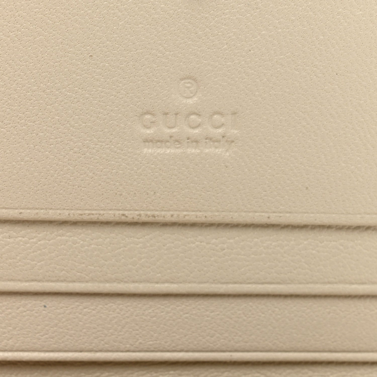 Gucci Sakai Be Green Calfskin Diagonal Stitched Blondie Card Case Wallet Mystic White 6 of 9