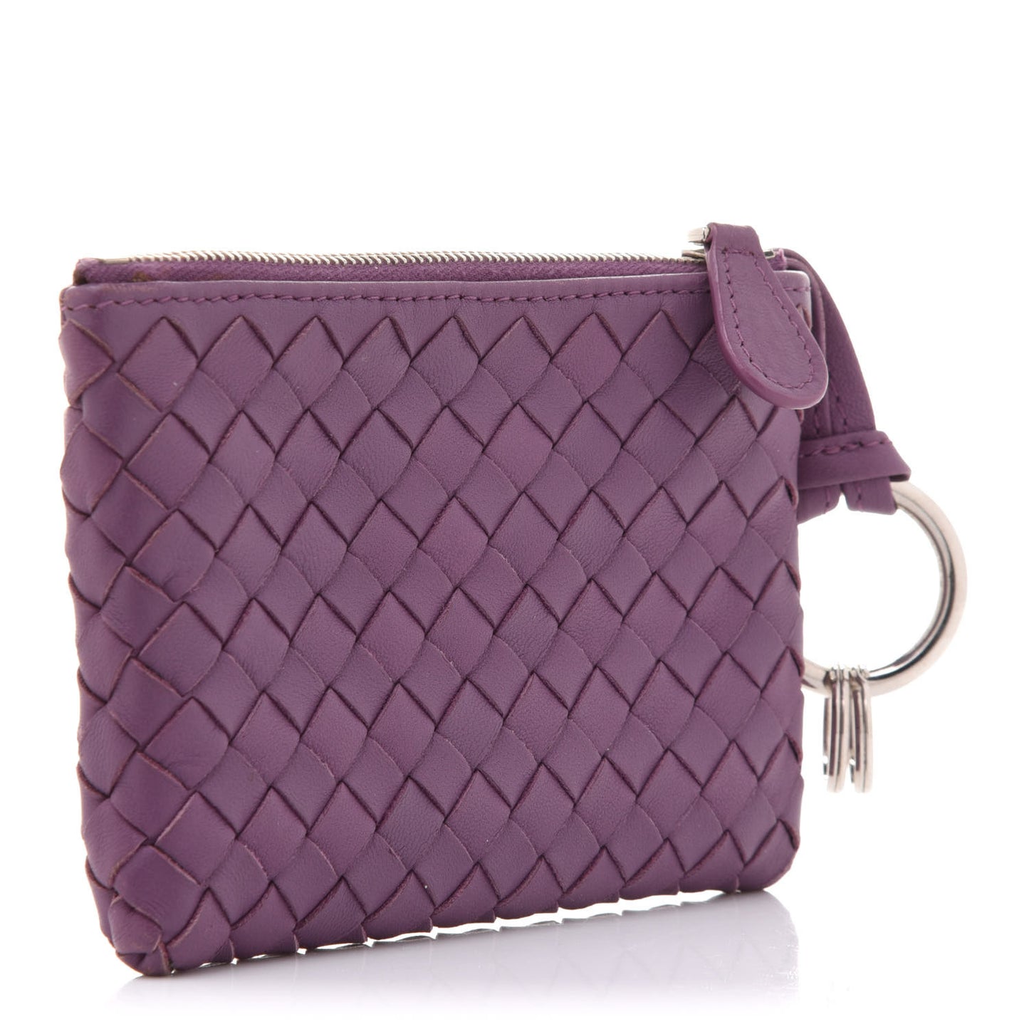Nappa Intrecciato Key Case Byzantine
