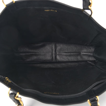 Chanel Lambskin CC Tote Black 4 of 10