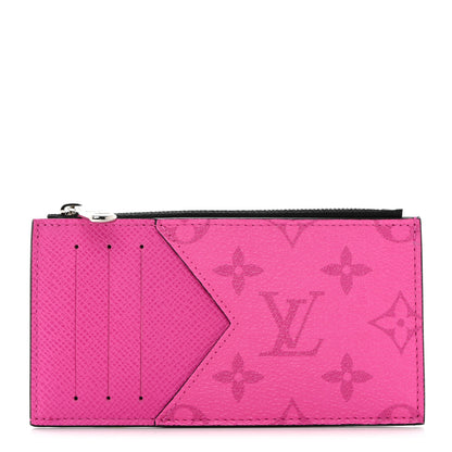 Louis Vuitton Taigarama Coin Card Holder Fuchsia 1 of 6