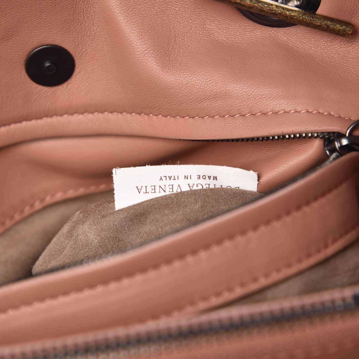Nappa Intrecciato Medium Tote Dusty Rose