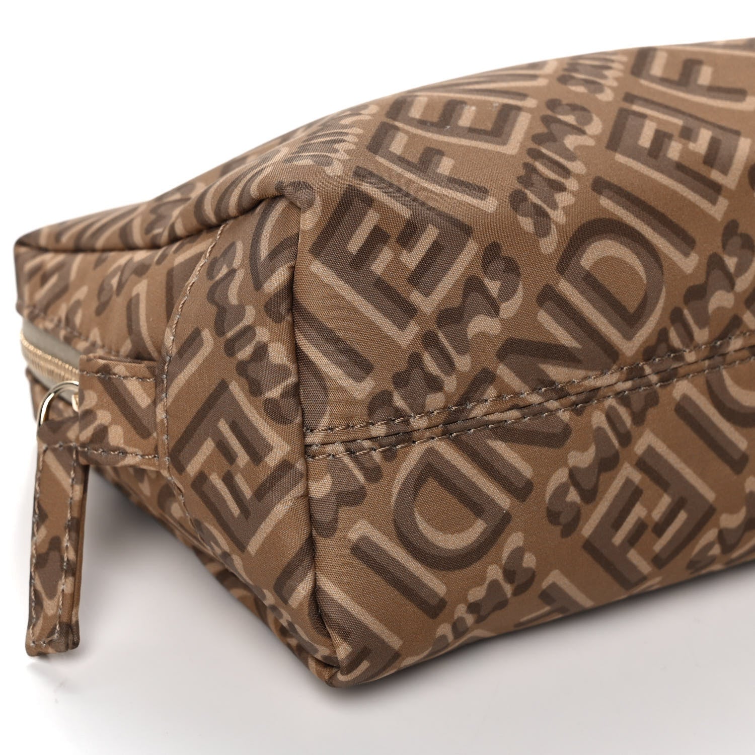 Fendi X SKIMS Nylon Small Trapezoid Beauty Pouch Sand 9 of 10