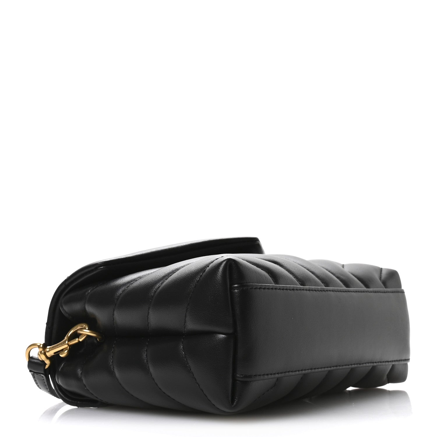 Saint Laurent Calfskin Y Quilted Monogram Toy Loulou Crossbody Bag Black 4 of 11