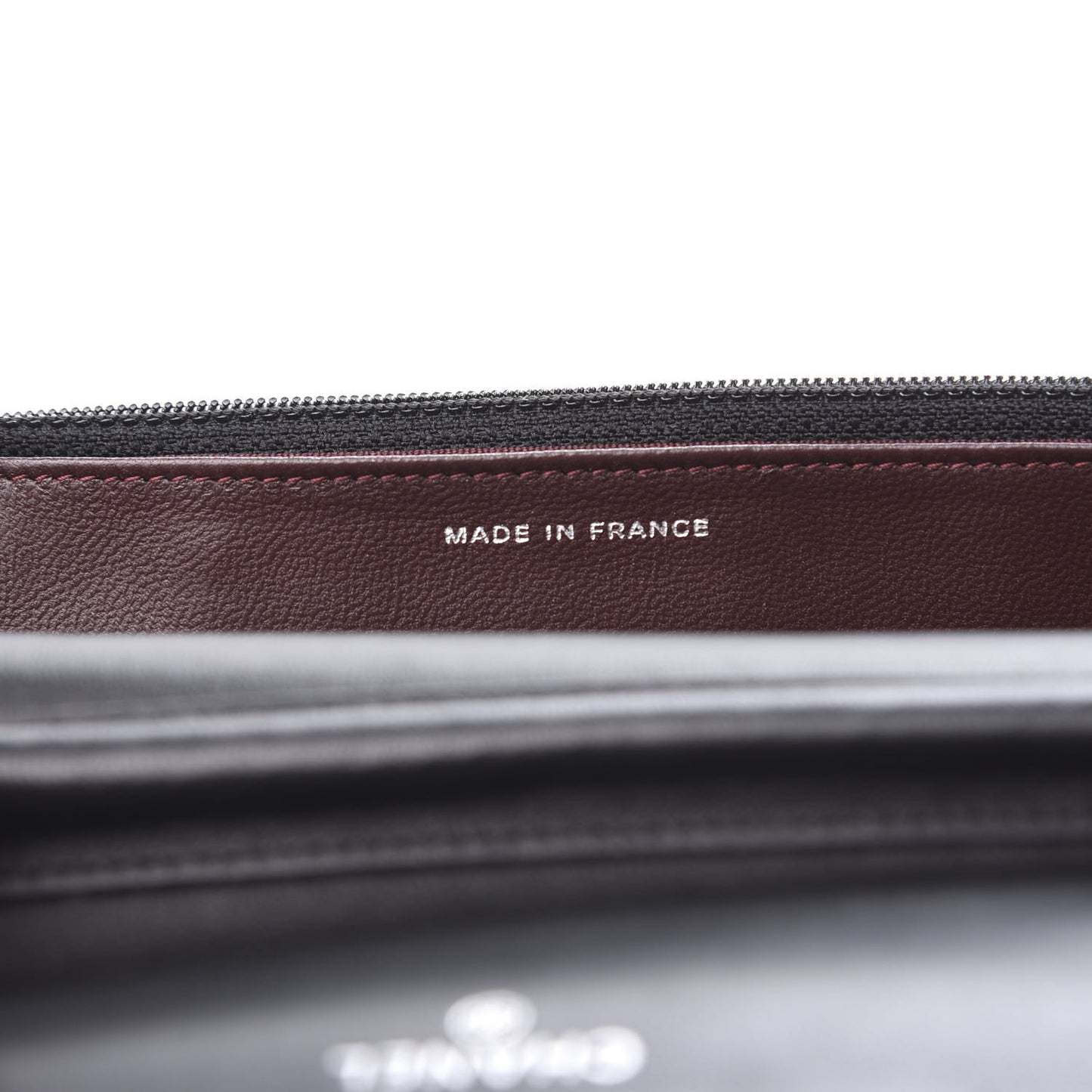 Lambskin Quilted Wallet On Chain WOC Black