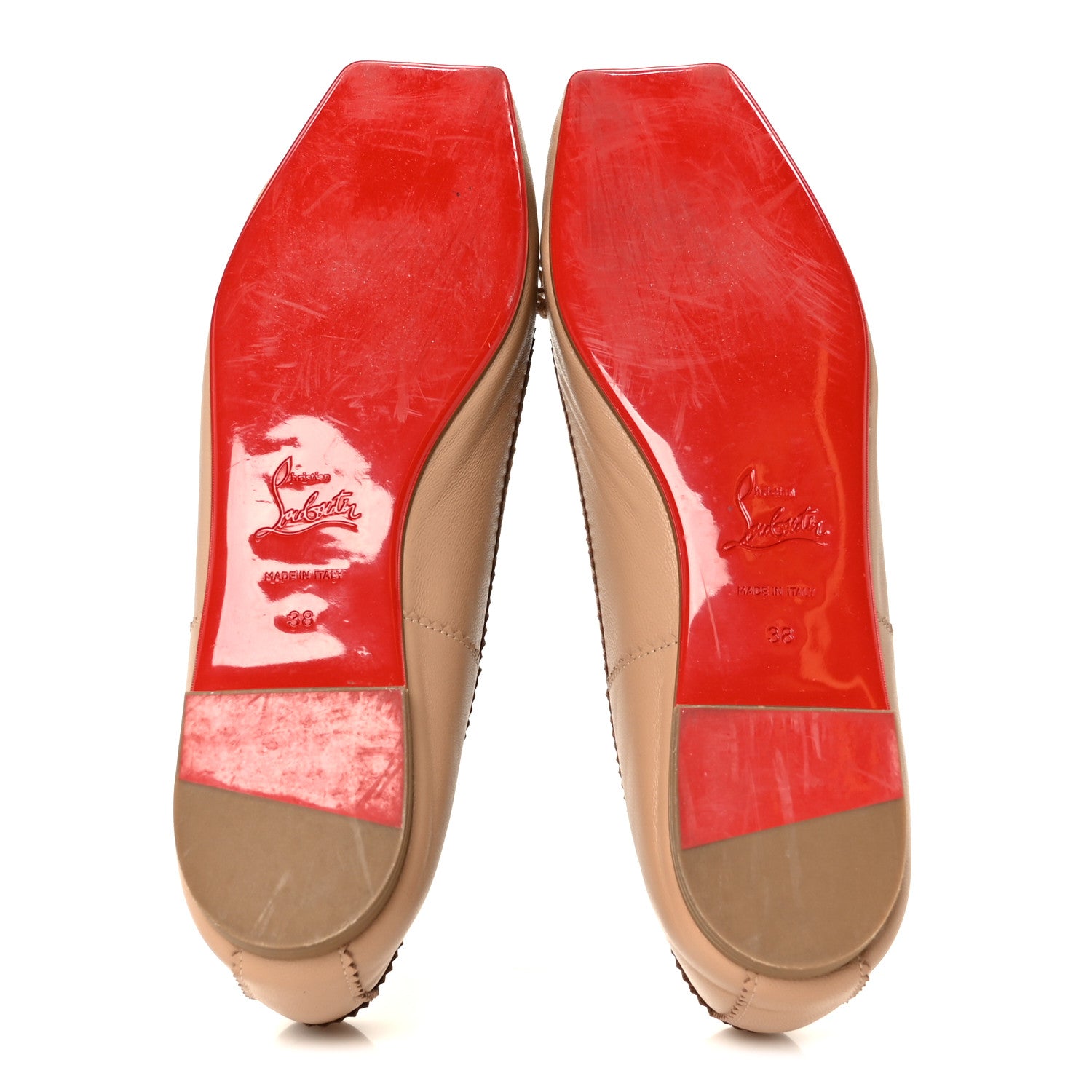 Christian Louboutin Nappa Mamadrague Flats 38 Blush 6 of 9