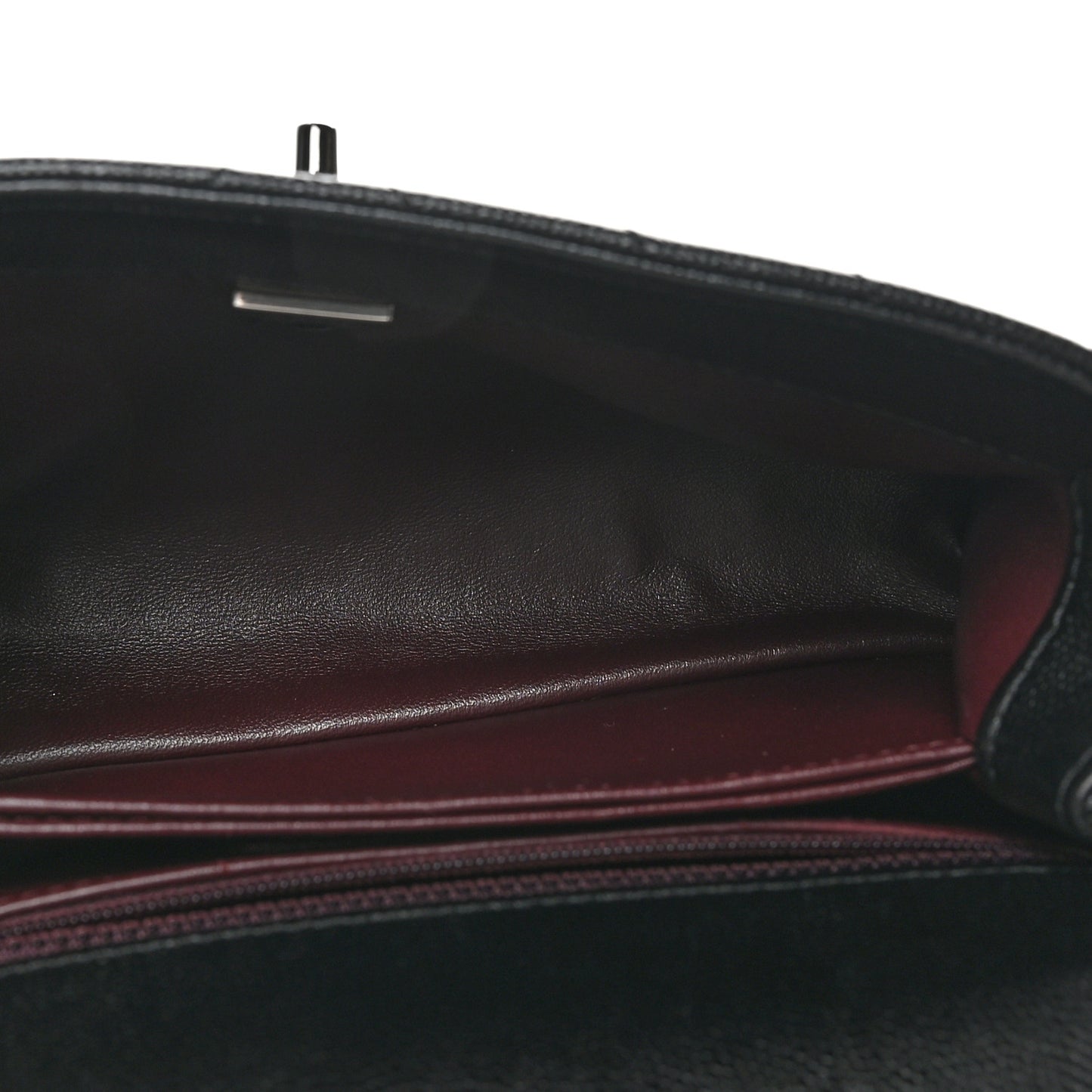 Caviar Chevron Quilted Mini Coco Handle Flap So Black