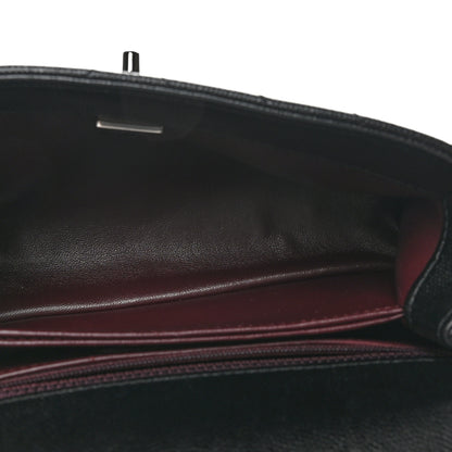 Chanel Caviar Chevron Quilted Mini Coco Handle Flap So Black 5 of 10