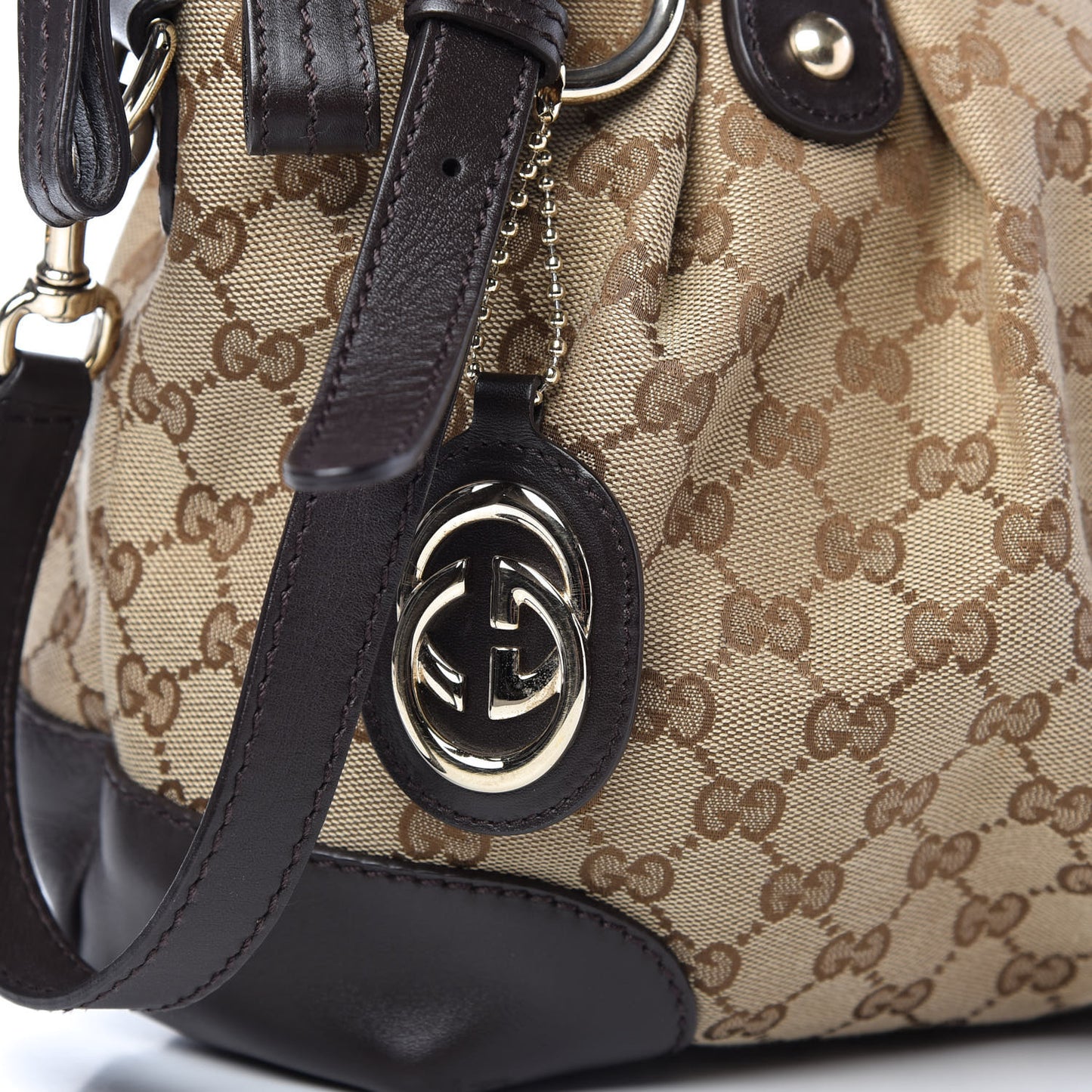 Monogram Medium Sukey Top Handle Dark Brown