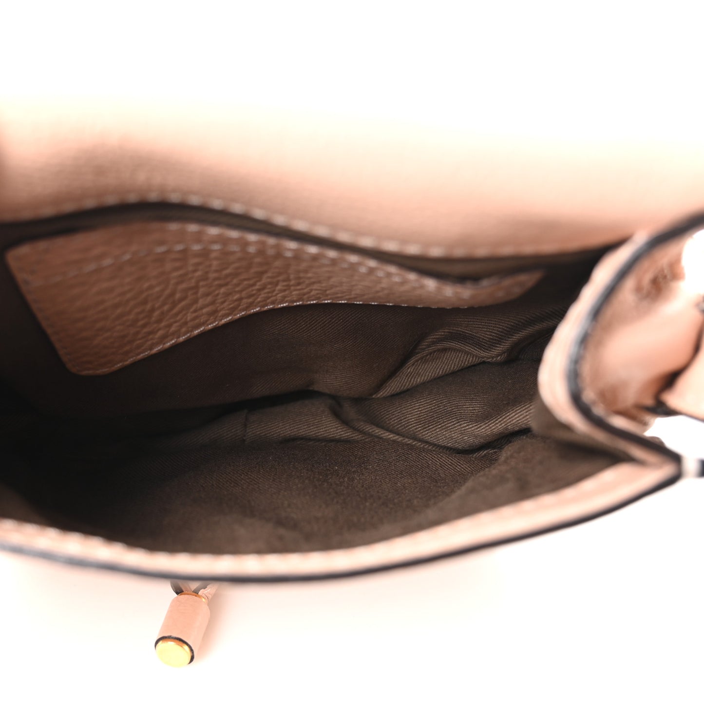 Grained Calfskin Small Marcie Saddle Bag Anemone Pink