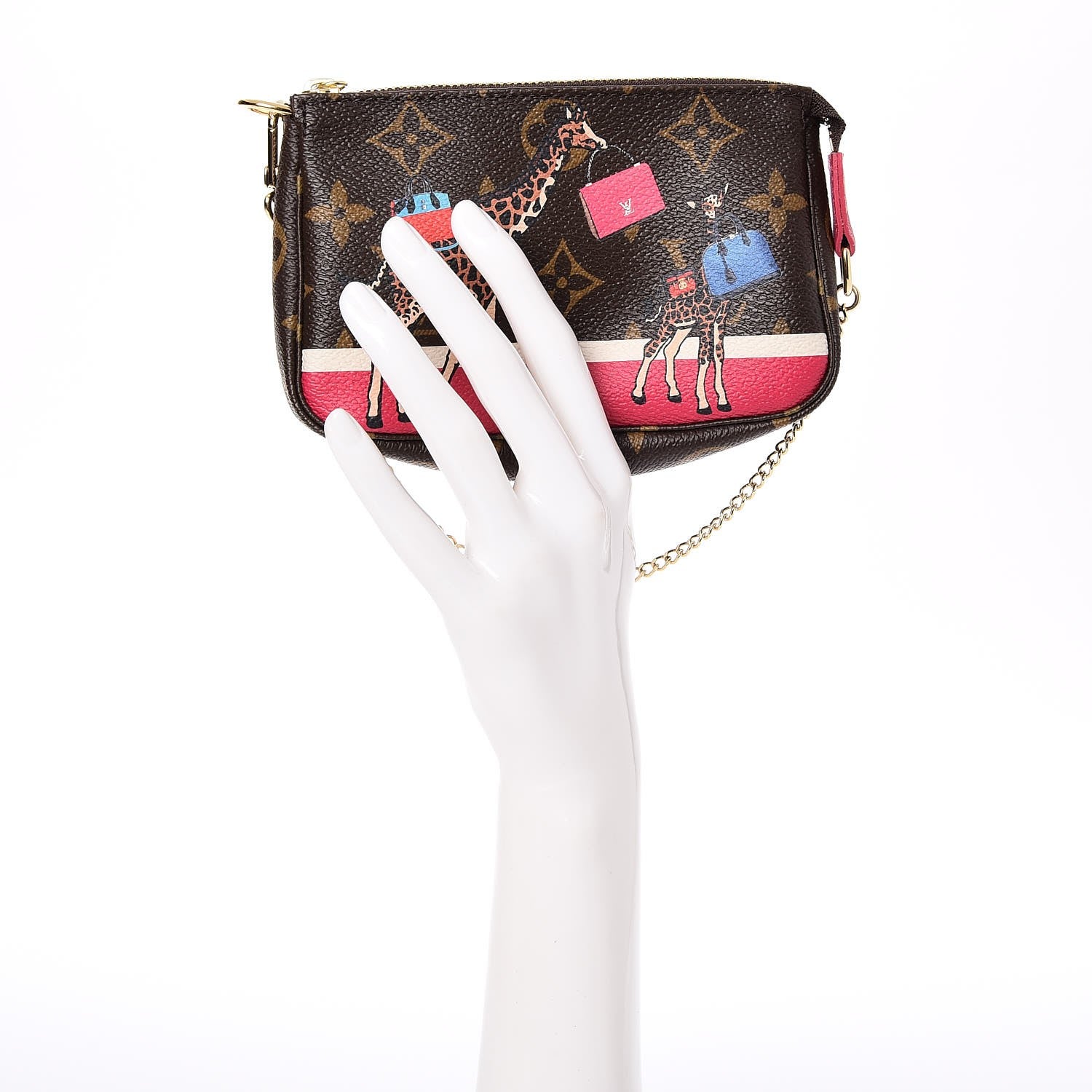 Louis Vuitton Monogram 2017 Christmas Animation Mini Pochette Accessories 2 of 8